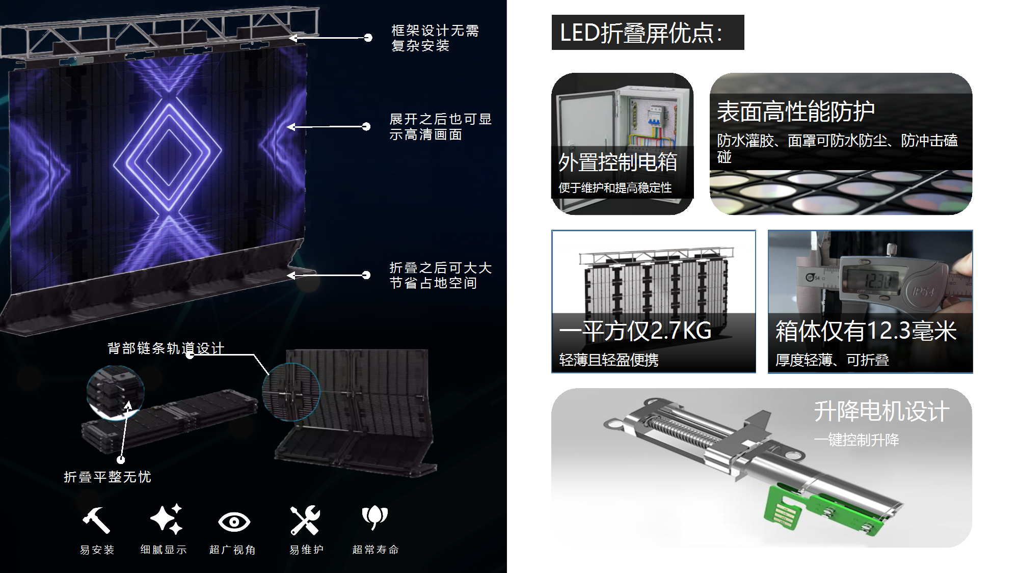 LED户外卷帘屏+租赁(图3)